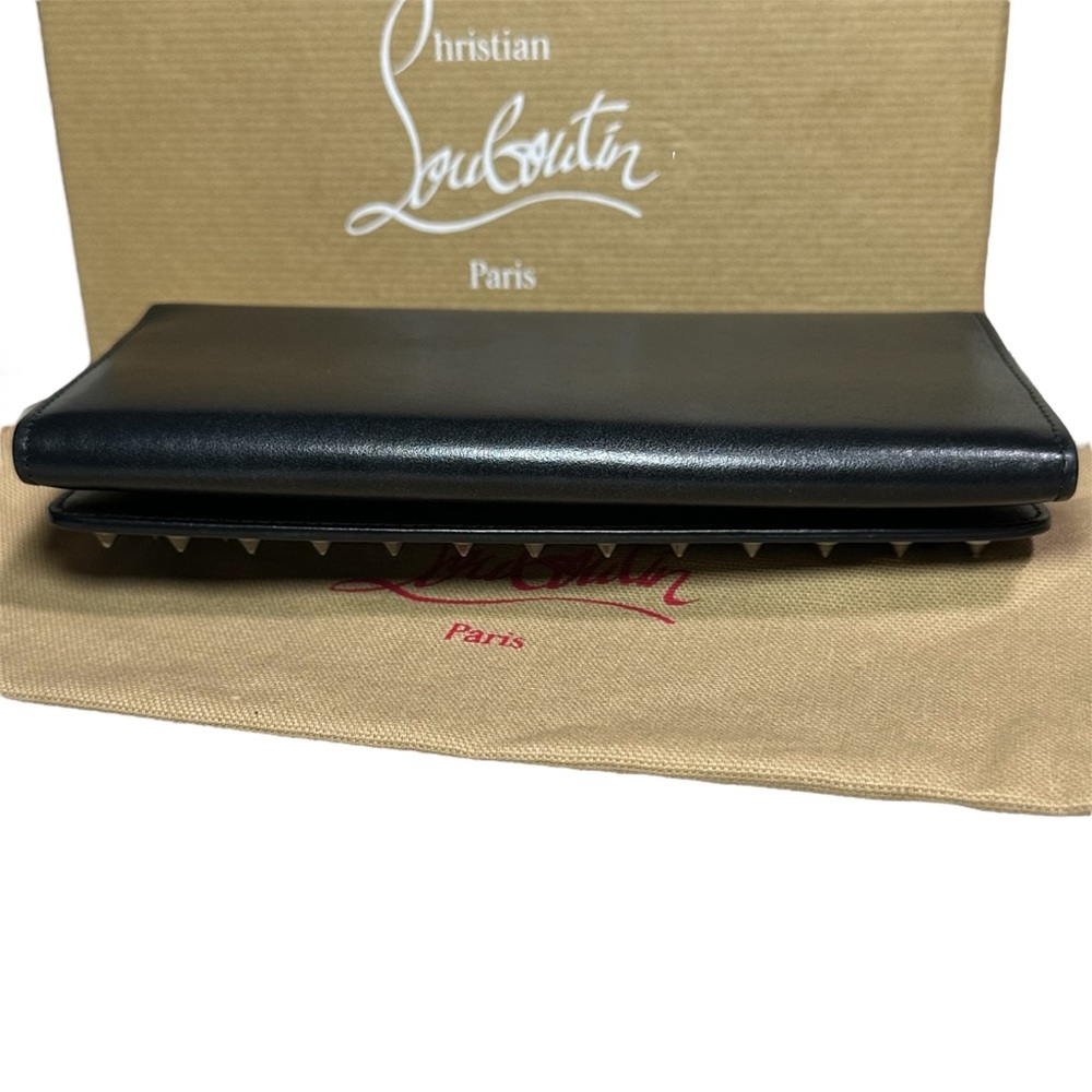 ❌SOLD❌Christian Louboutin Black Leather Clutch with Metallic Studs - Picture 8 of 11